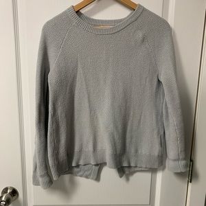 Madewell Sweater - Grey - Size Small - nice detail on back.